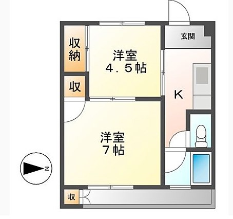 愛知県名古屋市西区城西１丁目 間取り
