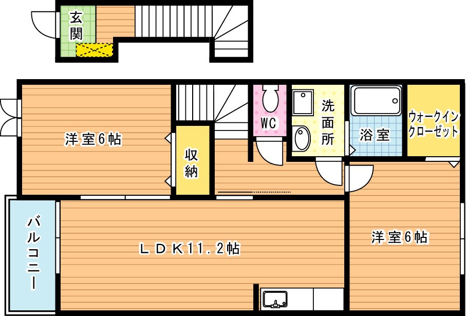 ベルコリーヌ　Ａ棟 間取り図