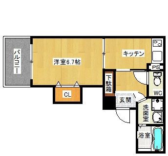 フレックス山本駅前ビル 間取り