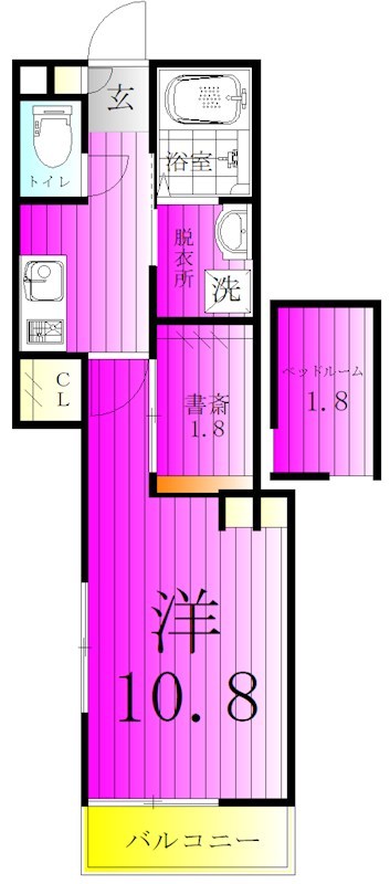 ラ・プリエ 104号室 間取り