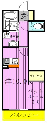 ラ・プリエ 間取り図