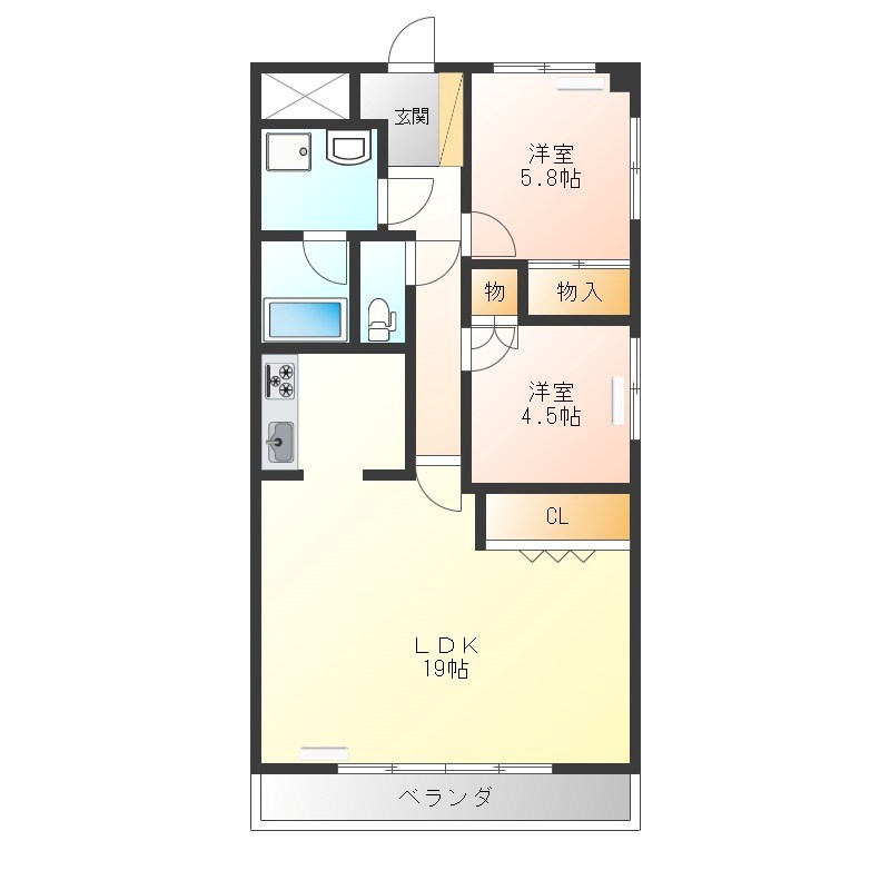 ネオニシキ 301号室 間取り
