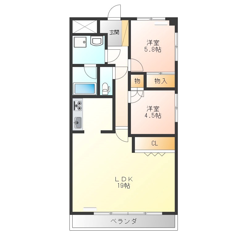ネオニシキ 301号室 間取り