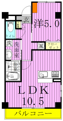 201号室 間取り