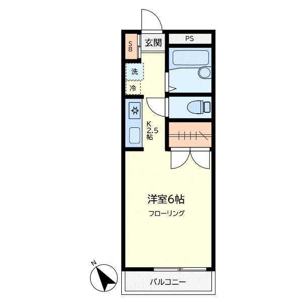 野沢パークハイツ 203号室 間取り