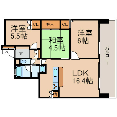 愛知県名古屋市港区入船１丁目 間取り
