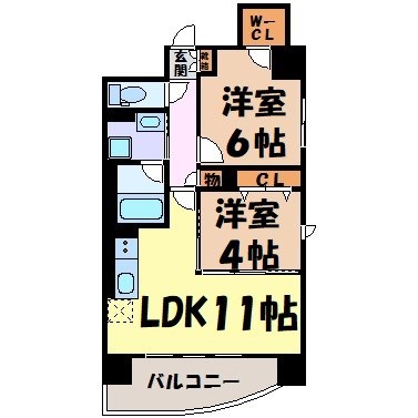 サンエスケーイワタ名城 間取り図