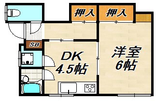 メゾン西山町 間取り図