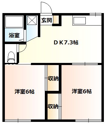 桜台コーポＢ 間取り