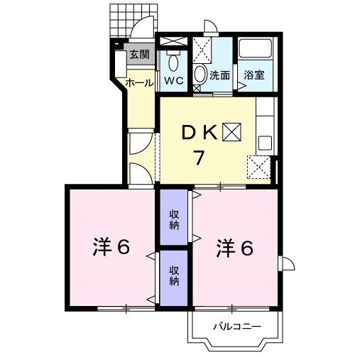 エクセラン　Ａ 間取り