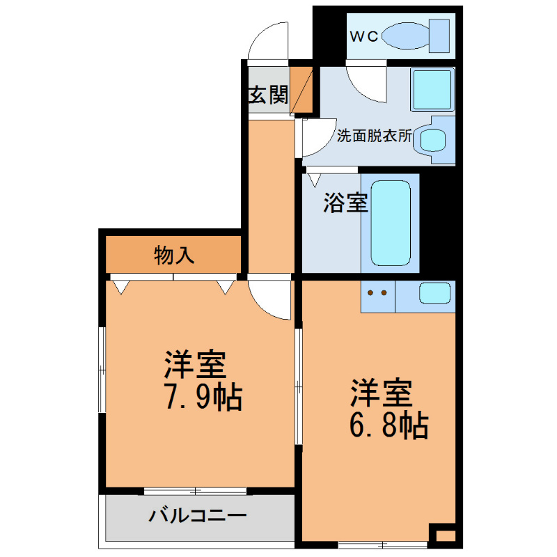 IRビル泉町 301号室 間取り