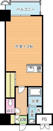 ロイヤルノースナイン 1209号室 間取り