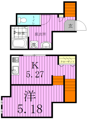 GRANDTIC　PERLE 101号室 間取り