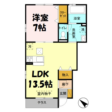 メゾンフォーレ 間取り図