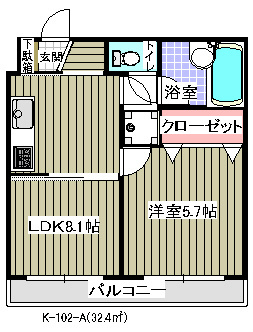 マノワール壱番館 間取り図