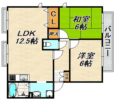 フレグランス南落合Ⅲ 間取り図