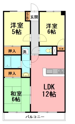 アクティーⅡ 303号室 間取り