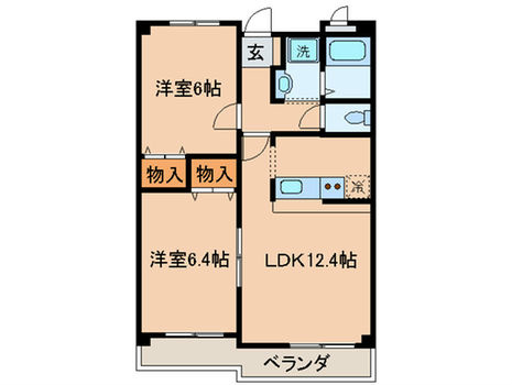 愛知県名古屋市東区筒井１丁目 間取り