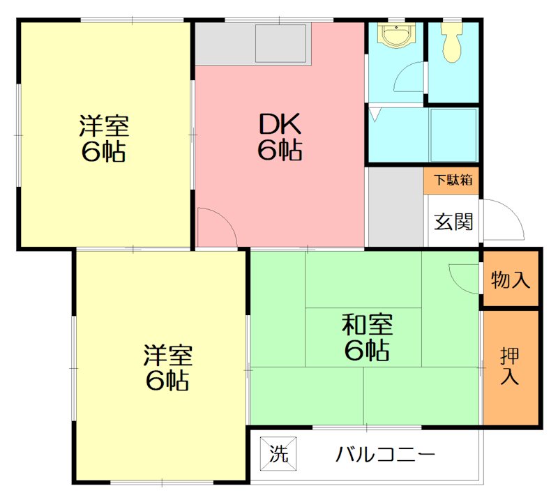 レジデンス香川Ⅱ 301号室 間取り