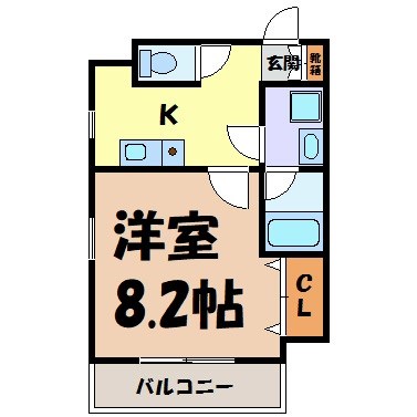 カーサ千種B 間取り図