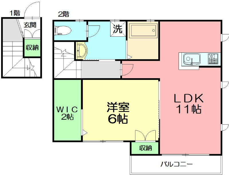 アーバンライフ鵠沼 201号室 間取り
