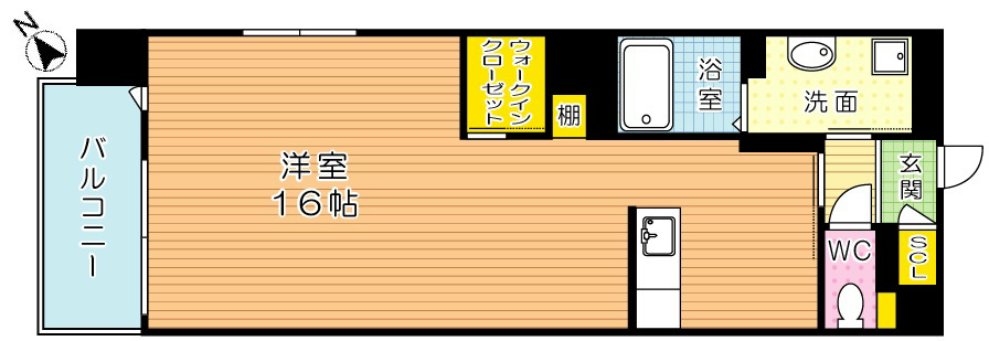 ウイングス戸畑 207号室 間取り