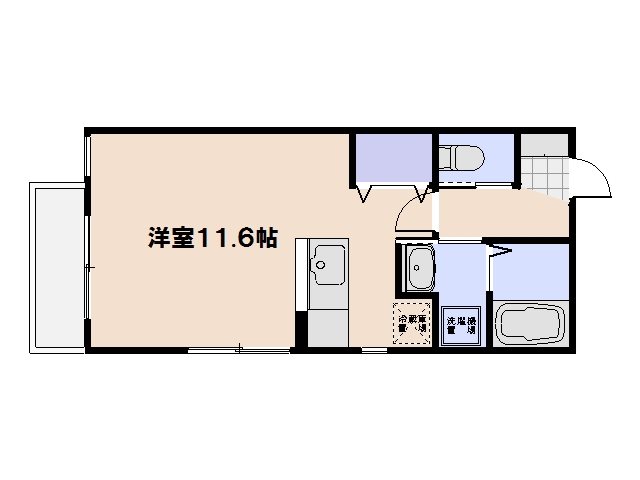 プルミエ楽々園 301号室 間取り