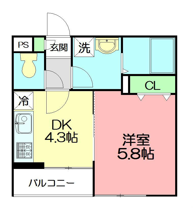 リブリ・由比ヶ浜 202号室 間取り