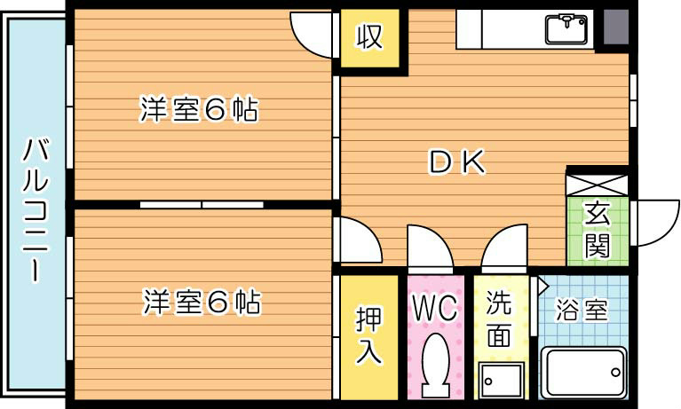 アカラ引野 間取り図