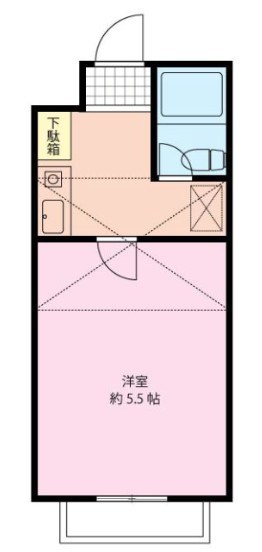 ジュネパレス松戸第154 204号室 間取り