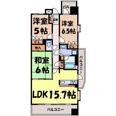 CASSIA旭丘 間取り図
