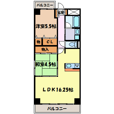 メゾン鶴羽 間取り図