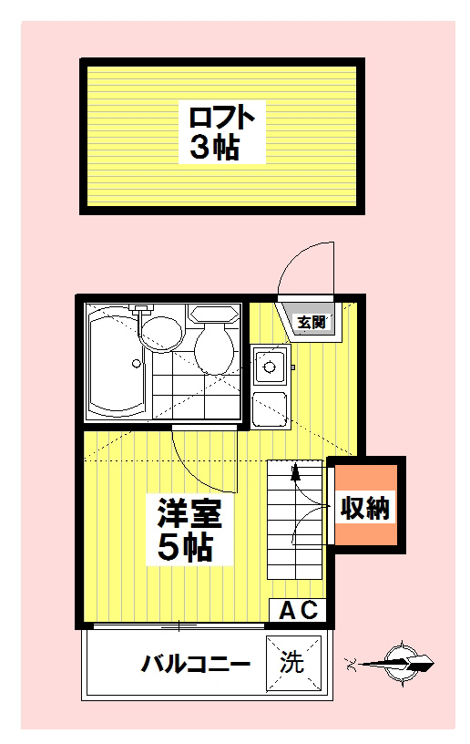 ドゥオーモ中野 102号室 間取り