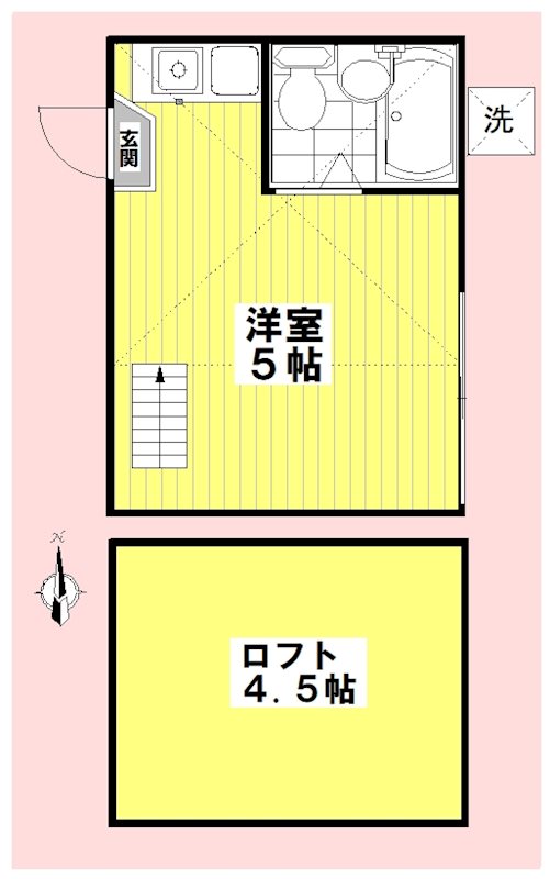 ドゥオーモ中野 107号室 間取り