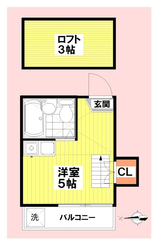 ドゥオーモ中野 205号室 間取り