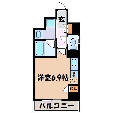 スクエア・アパートメント 間取り図