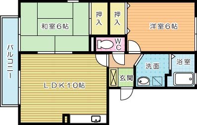 エルクール 105号室 間取り