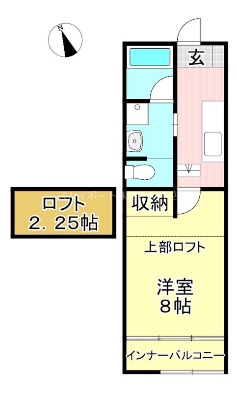 アトレ曳馬 103号室 間取り