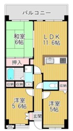 間取り ノアーズアーク住之江 間取り図