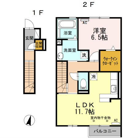 グランメール掛川 間取り図