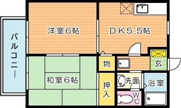 サンハイツ本城 間取り図