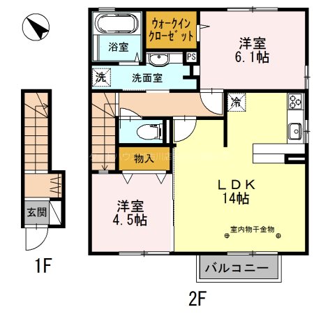 サフラン 間取り図