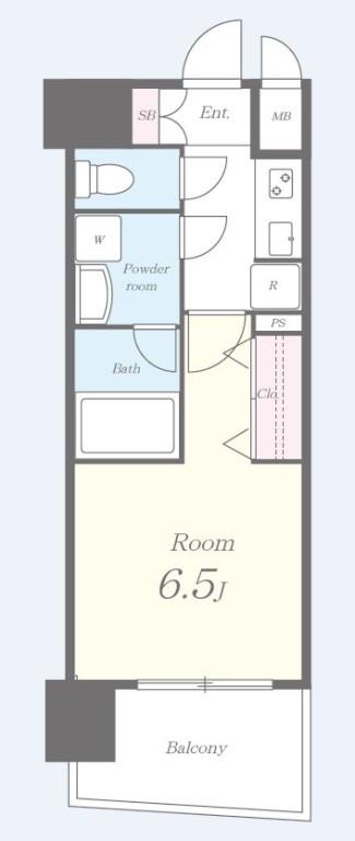 セイワパレス梅田茶屋町 間取り図