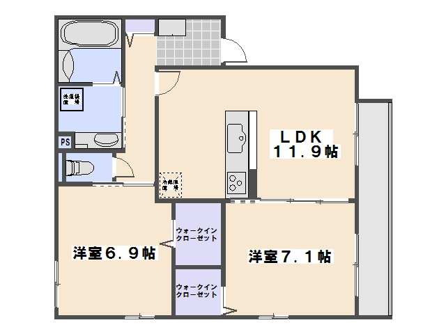 エクセレント坪井Ⅱ 間取り