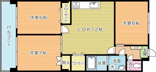 ブランメゾン企救丘 303号室 間取り