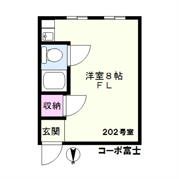 コーポ富士 間取り