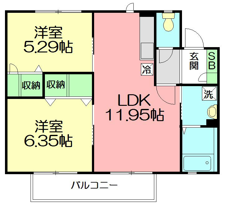 フォルクス・SLT 202号室 間取り