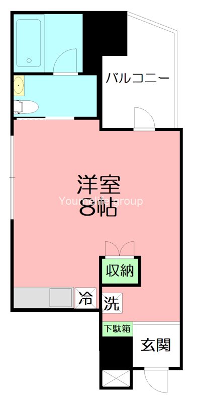 AZENIA 201号室 間取り