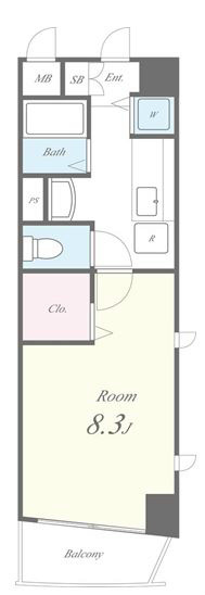 小室ﾏﾝｼｮﾝ 間取り図