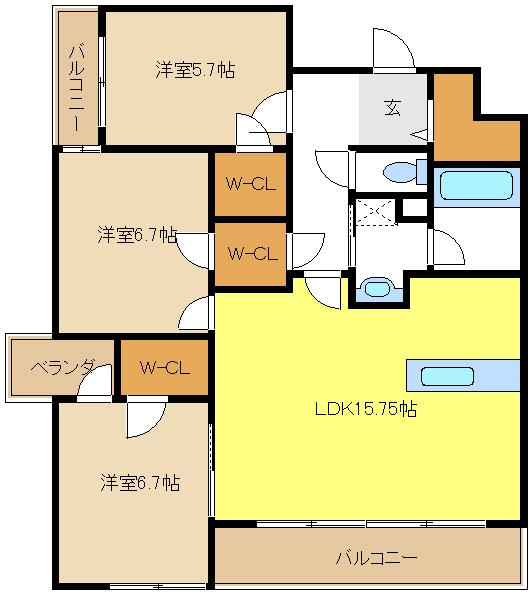 愛知県名古屋市千種区西崎町２丁目 間取り